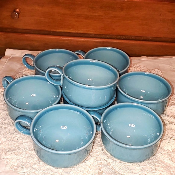 Vintage Ceramic Coffee Cups Set (8) - Picture 2 of 12